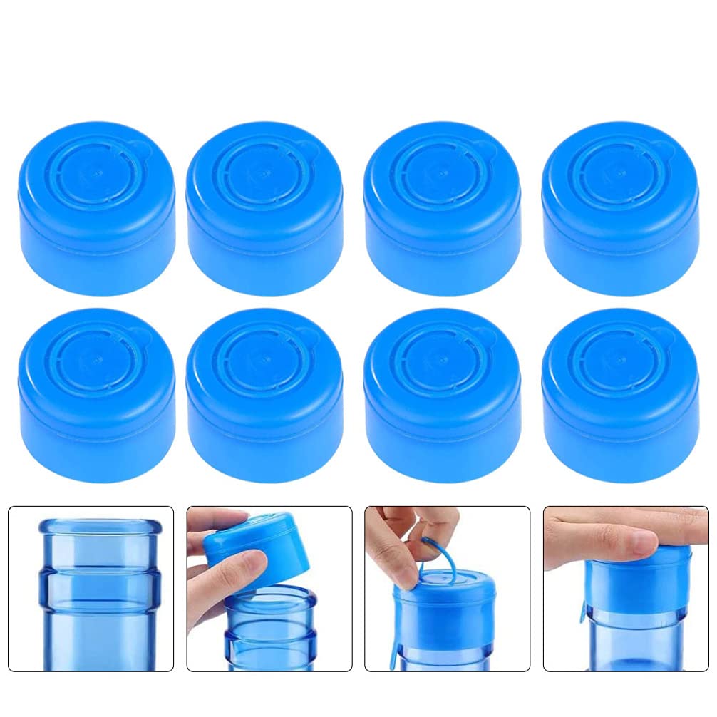 Hemoton 35-Pack Plastic Water Bottle Cap Replacement - Non-Spill Sealing Lid Cover for Jug & Flask - Blue Anti-Leak Bottle Accessories - Perfect for Sports, Travel, and Home Use