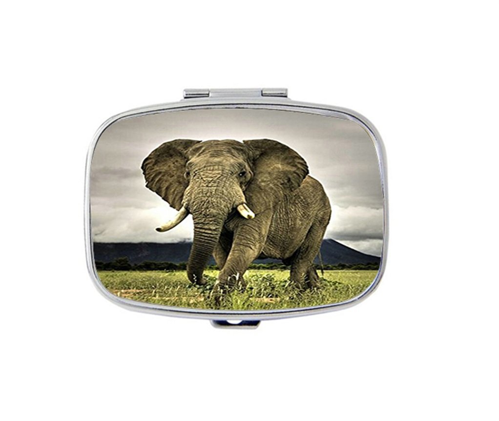 Custom Stainless Steel Elephant Box Case Holder - Multipurpose Durable Gift for Pocket, Purse & Travel Accessories | Perfect for Jewelry, Coins & Small Keepsakes