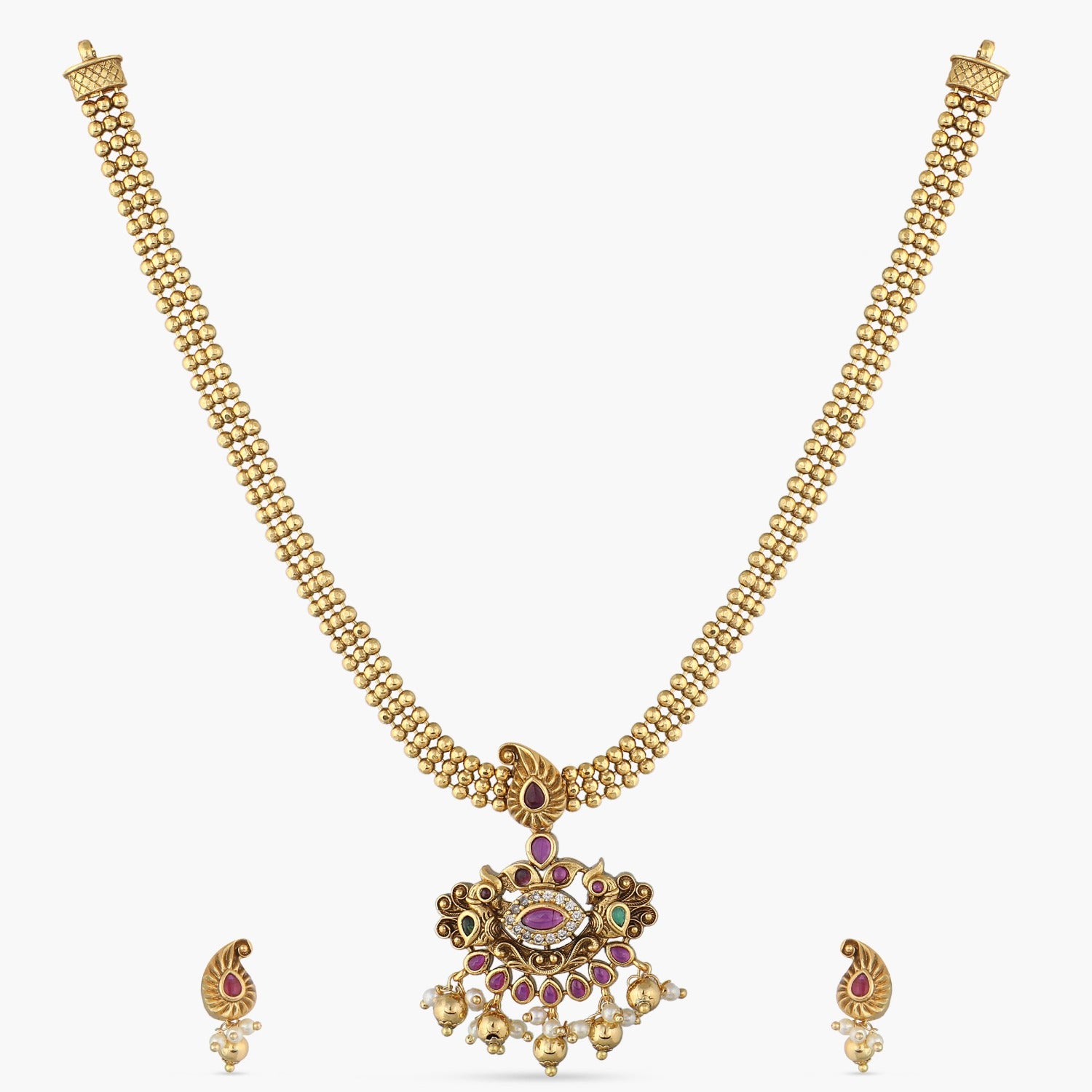 Antique Necklace Set for Women - Vintage Jewelry with Elegant Design - Perfect for Weddings, Parties & Special Occasions