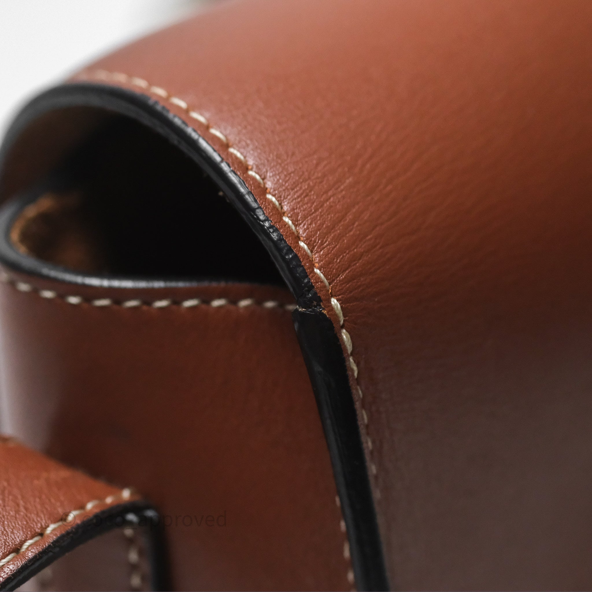 Celine Folco Triomphe Leather Crossbody Bag in Smooth Tan Calfskin - Perfect for Work, Travel & Everyday Elegance