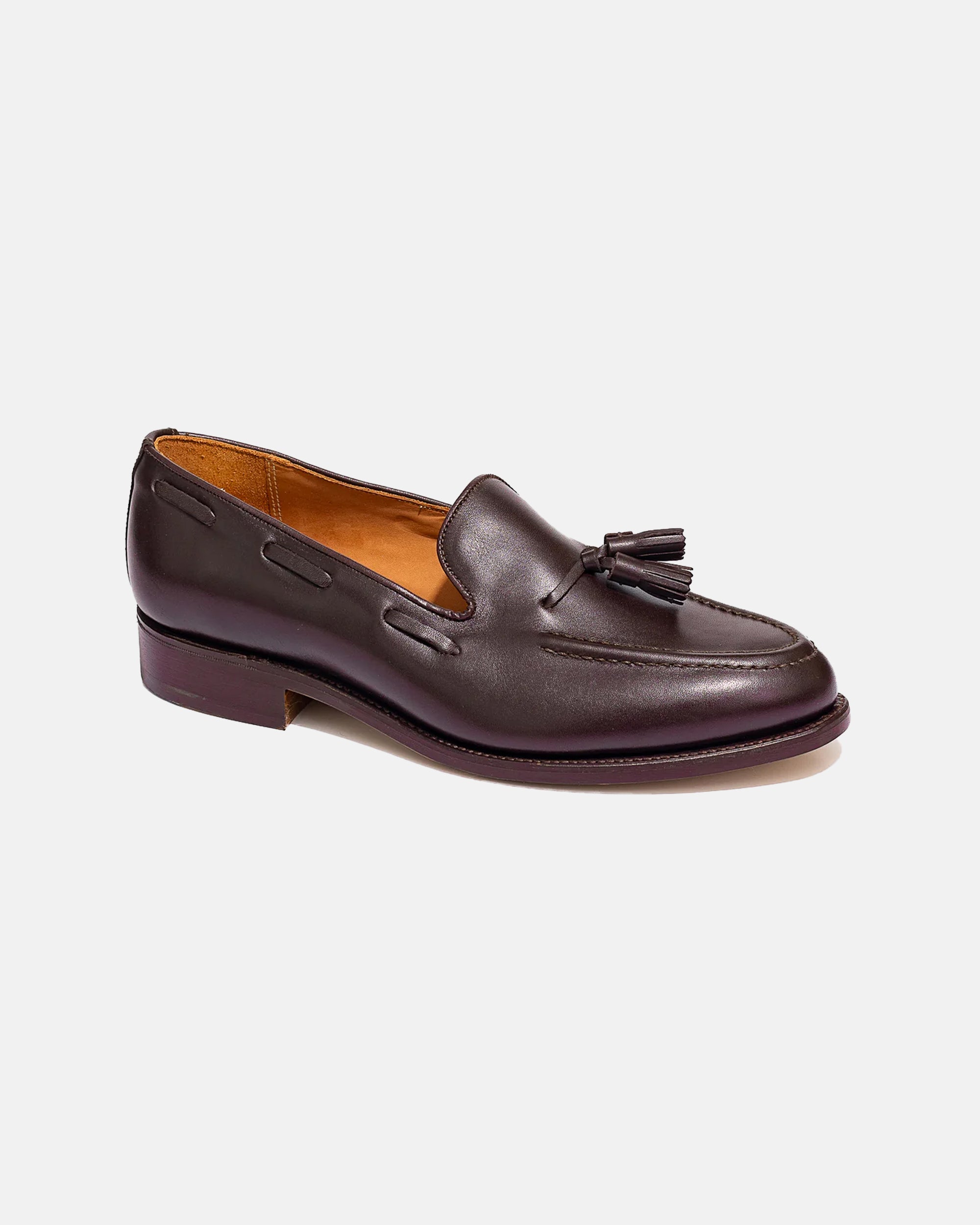Premium Sanders Calfskin Tassel Loafers for Men - Classic Comfortable Slip-On Dress Shoes for Business & Casual Wear