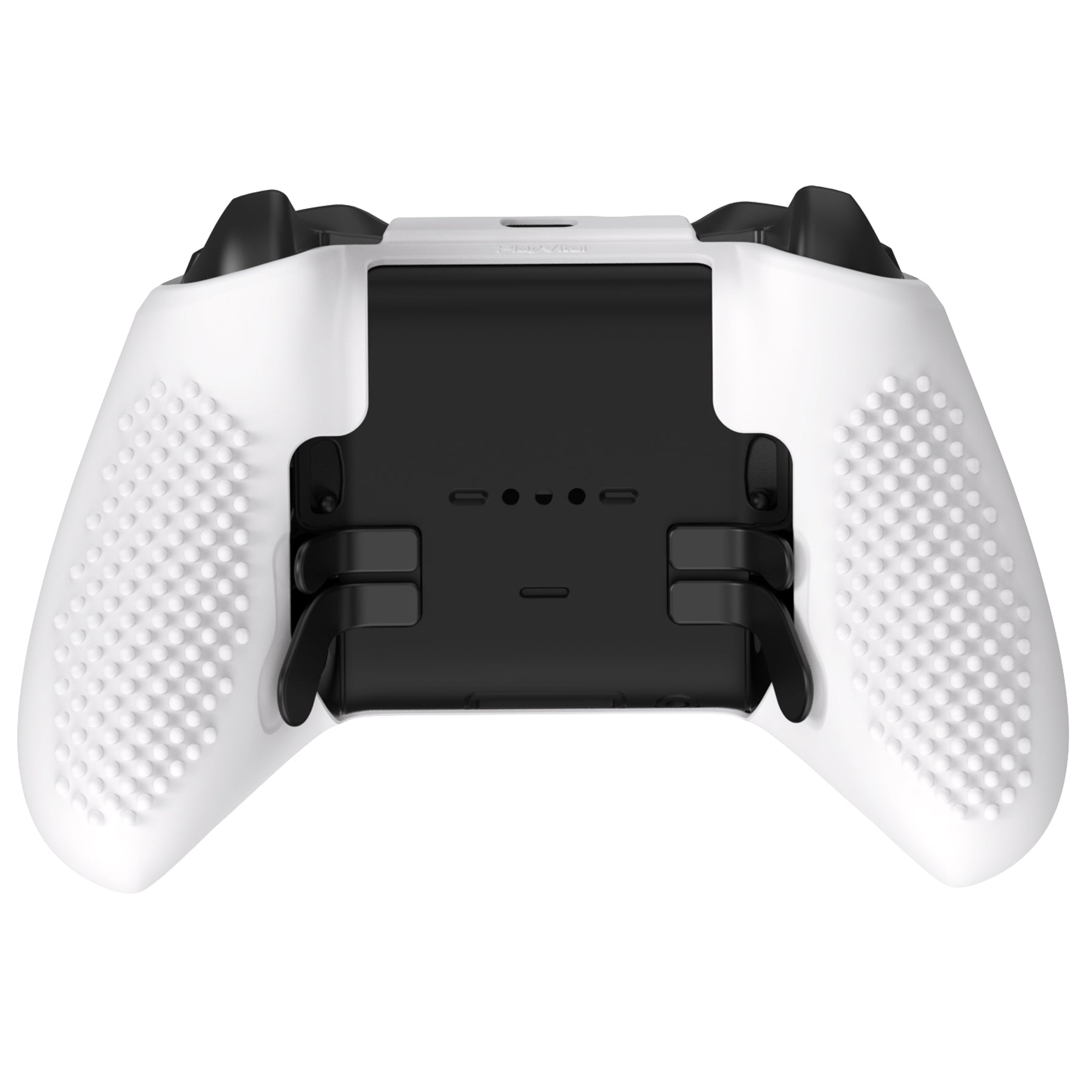 eXtremeRate PlayVital Anti-Slip Silicone Cover for Xbox One Elite Series 2 Controller (Model 1797 & Core) - Soft Protective Skin with Thumb Grips & Analog Caps | Enhanced Grip for Gaming, Streaming & Esports | XBOWP0059GC