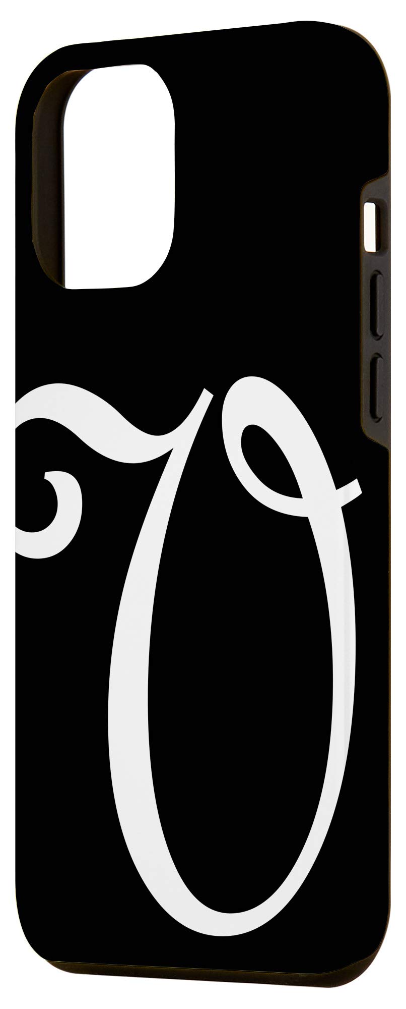 Personalized iPhone 12 Pro Max Case with Monogram Initial - Custom Family Name Phone Cover for Protection & Style | Perfect Gift for Loved Ones, Office Use, Travel & Everyday Life