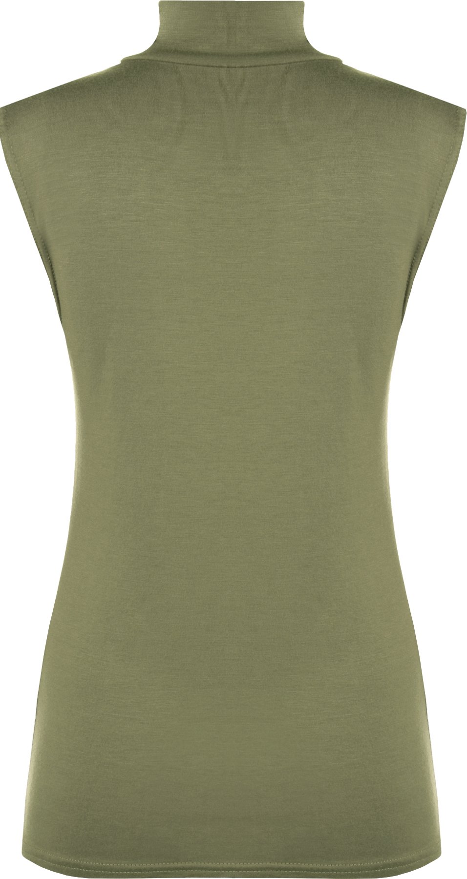 WearAll Women's Plus Size Plain Sleeveless Turtle Neck Top - Sizes 12-18 | Casual Wear, Office Outfit, Layering Essential
