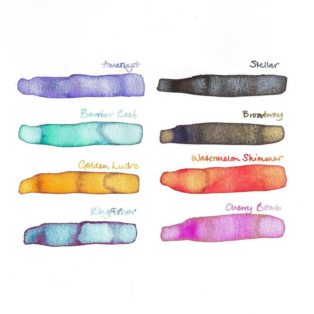 Tom's Studio 50ml Shimmer Ink Bottle - Metallic Calligraphy Ink for Dip Pens, Fountain Pens & Art Projects - Perfect for Hand Lettering, Scrapbooking & DIY Crafts