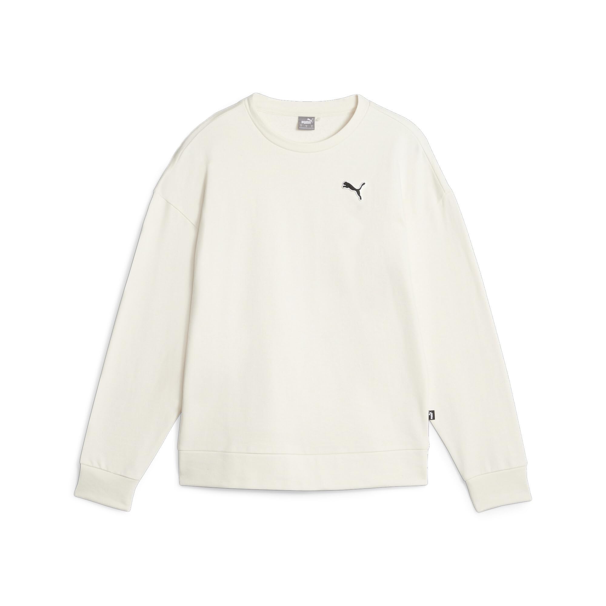 PUMA Women's Better Essentials Crew FL Sweatshirt - Soft Cotton Blend Pullover for Casual Wear, Gym & Lounge