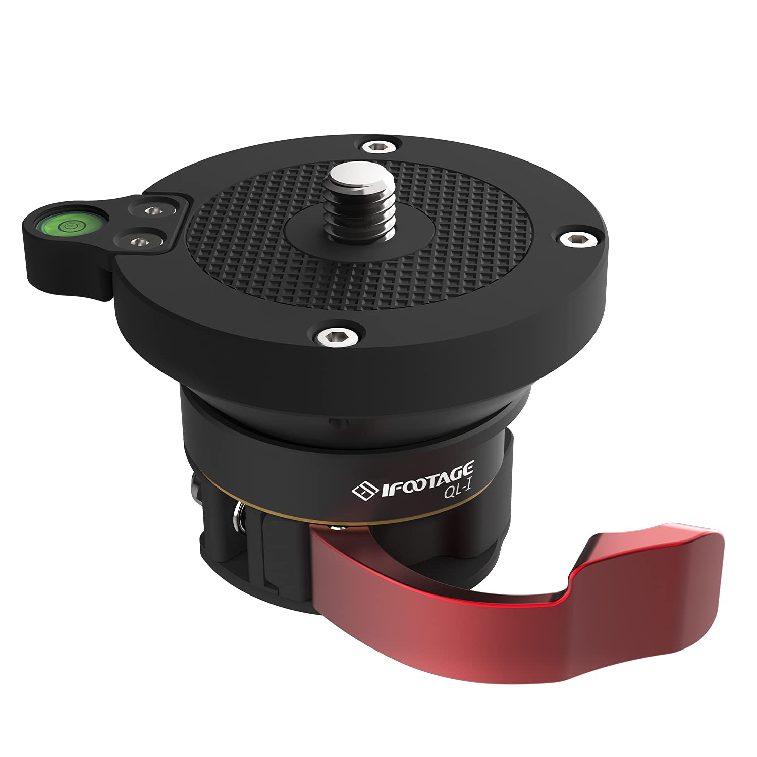 iFootage Aluminum Alloy Tripod Leveling Base with 3/8