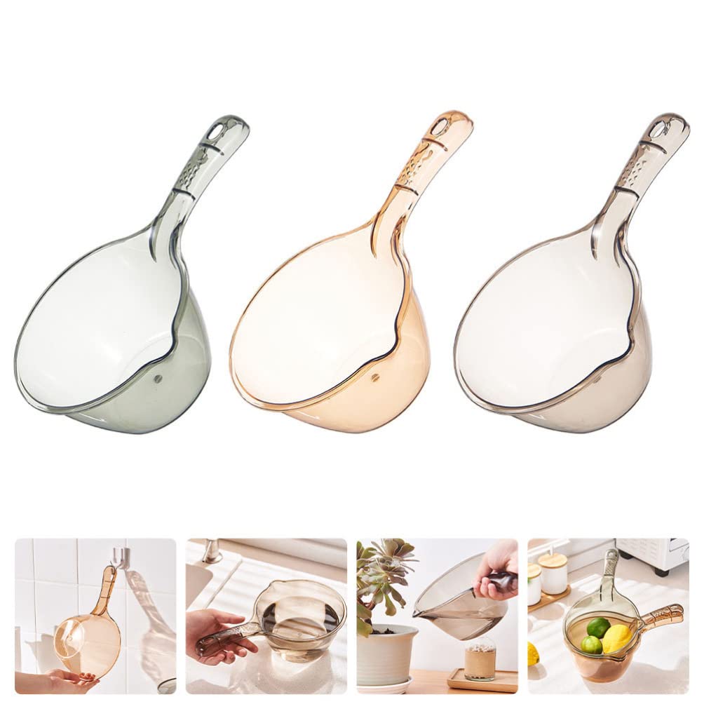3pcs Thickened Kids Water Scoop for Bath & Kitchen Use