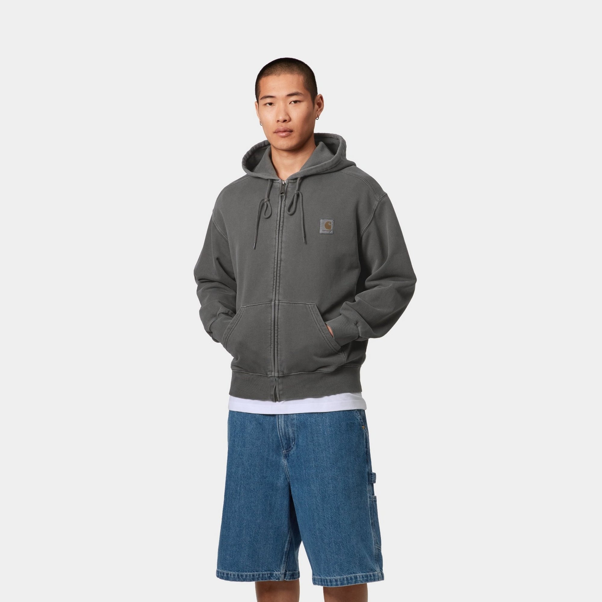 Men's Hooded Nelson Jacket - Lightweight Waterproof Windbreaker for Outdoor Activities | Graphite Color | Perfect for Hiking, Camping & Travel