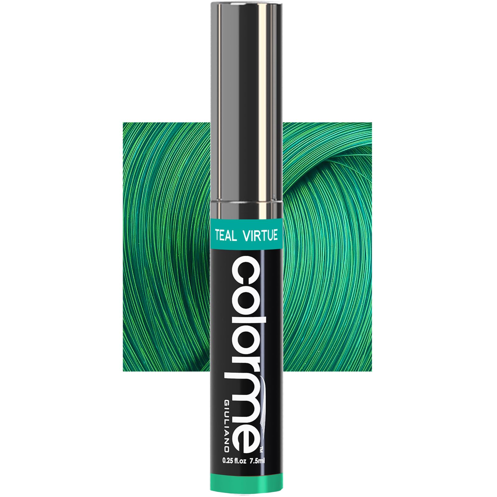 Colorme Root Touch Up Temporary Hair Mascara - Semi-Permanent Hair Dye for Gray Coverage & Regrowth Blending - Washes Out Easily - Vibrant Teal Color - Perfect for Quick Touch-Ups Between Salon Visits & Special Occasions