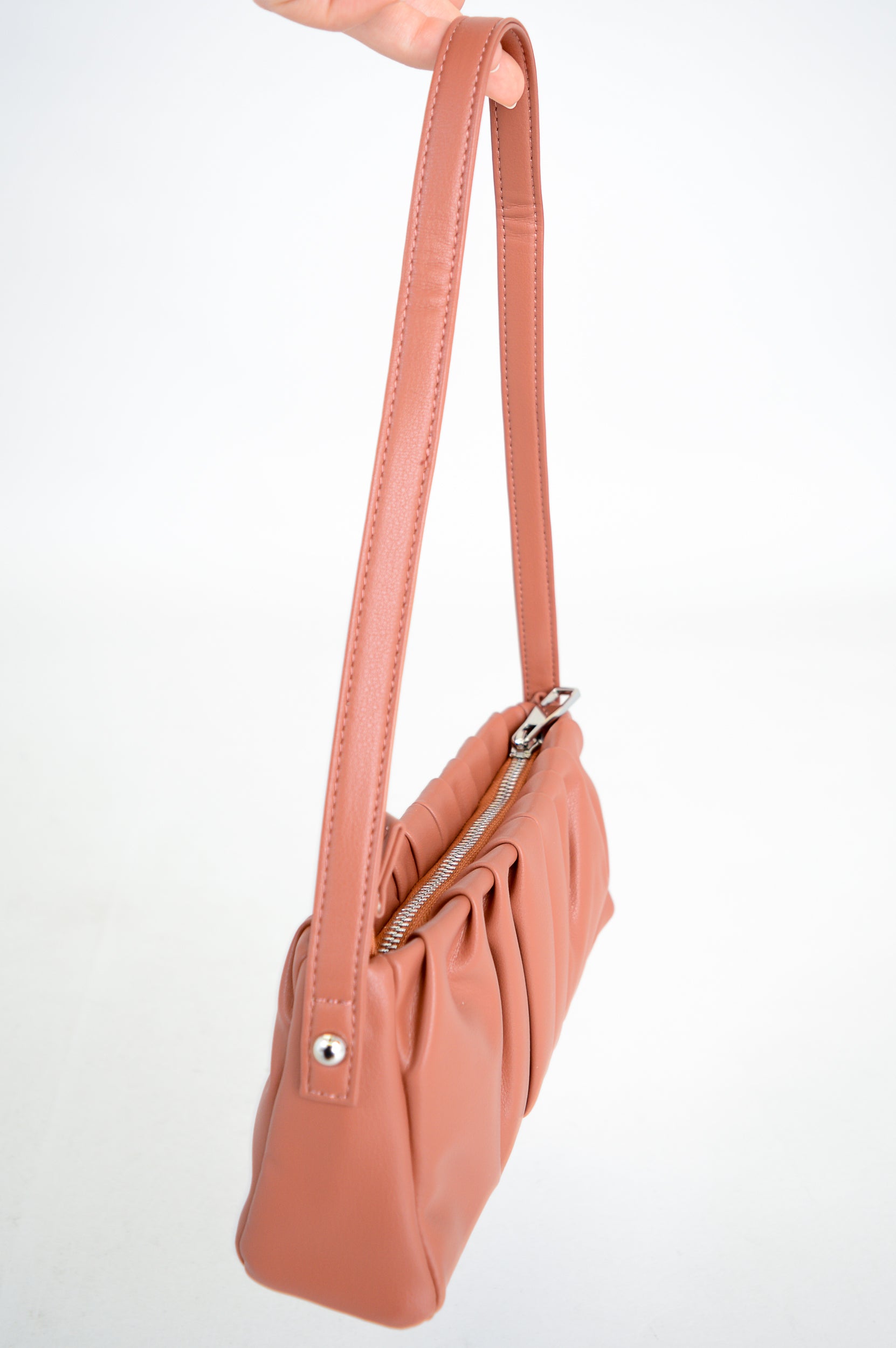 Janette Genuine Leather Handbag in Terra Cotta - Stylish Women's Crossbody Purse for Work, Travel & Everyday Use