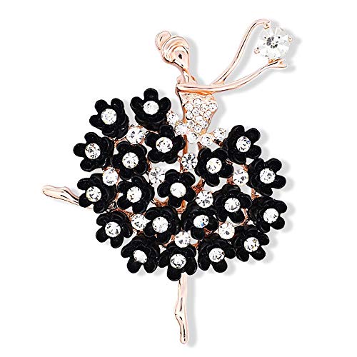 Resin Trendy Ballet Dancer Brooch - Elegant Alloy Women's Brooch Pin for Banquet, Wedding, Party & Formal Occasions