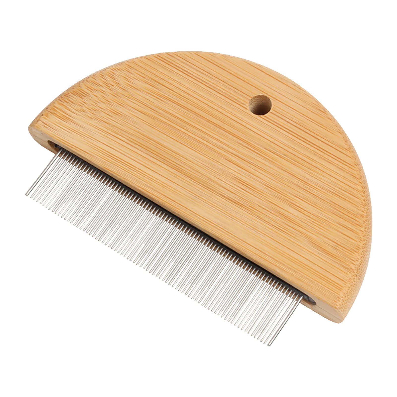 Premium Dog & Cat Grooming Comb - Stainless Steel Teeth for Flea Removal, Detangling & Pet Hair Cleaning - Ideal for Dogs, Cats & Small Pets - Perfect for Home Grooming & Professional Pet Care (One Size)