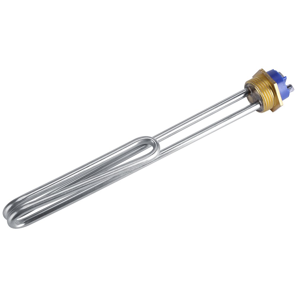 Stainless Steel Immersion Water Heater - Submersible Electric Heating Element with Copper Thread Head for Hot Water Tanks, Buckets & Portable Heating | DIY, Camping, Emergency Use