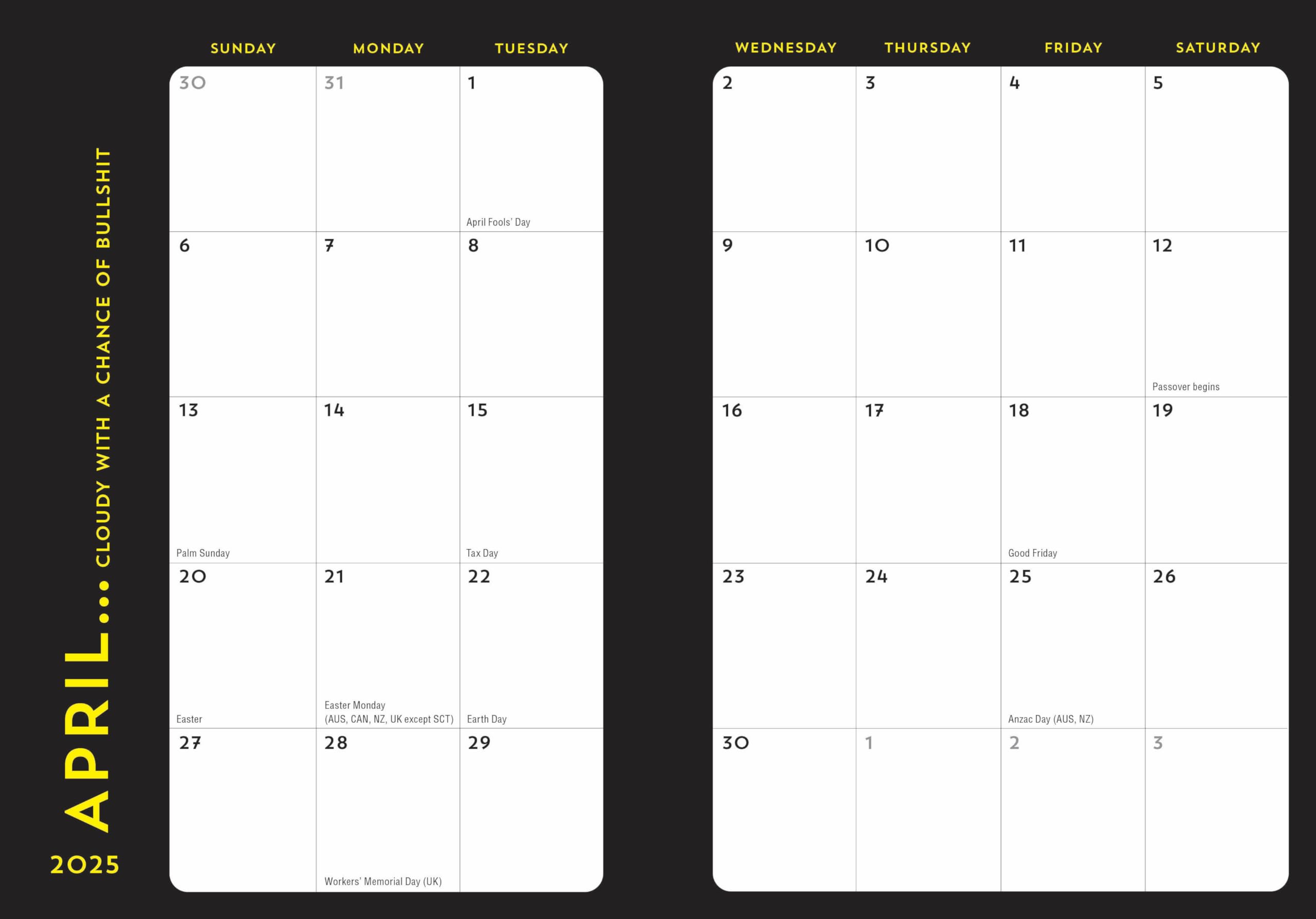 2025 Carpe F*cking Diem Planner - 17-Month Weekly Organizer with Motivational Stickers (Through December 2025) | Perfect for Goal Setting, Productivity & Stress Relief | Funny Calendar & Gift for Professionals, Students & Entrepreneurs