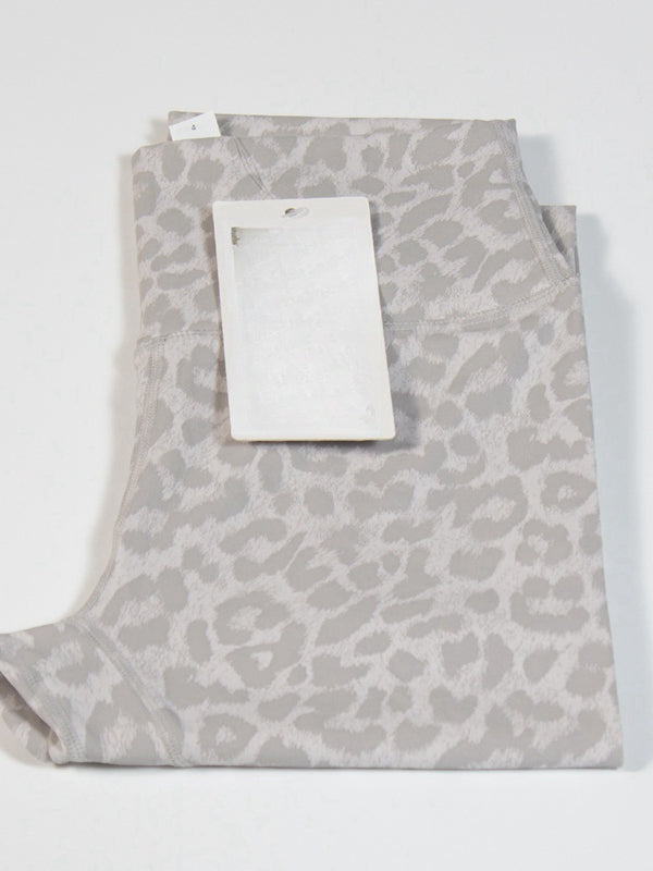 ZASUWA Women's Sexy Leopard Print High Waisted Tummy Control Yoga Pants - Perfect for Workout, Gym, Running & Casual Wear