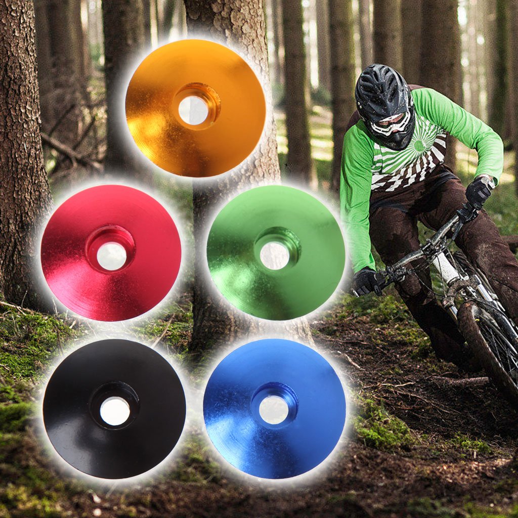 PURPLELILY 28.6mm Bike Stem Cover - Aluminum Alloy Dustproof Headset Cap for Mountain & Road Bikes | Cycling Accessories for Enhanced Protection & Style