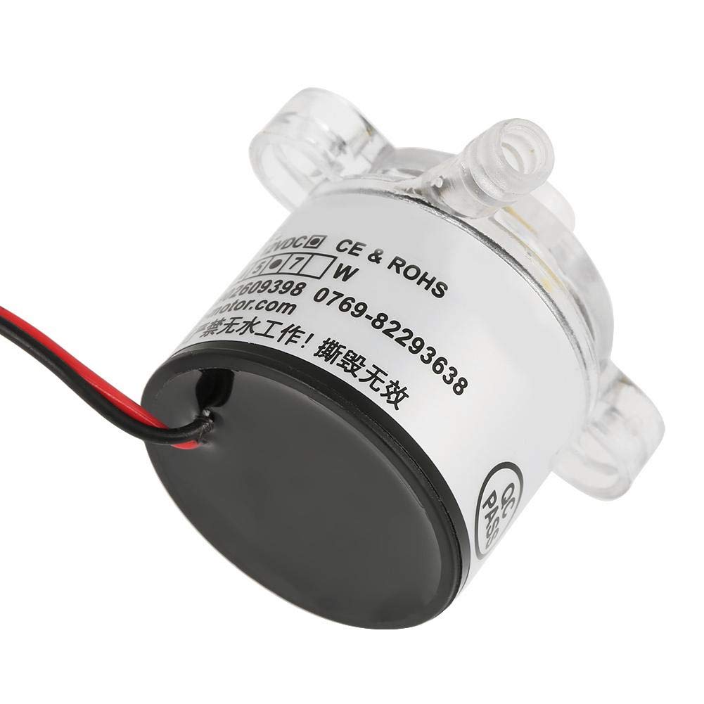 12V Mini Brushless DC Food Grade 6W Submersible Water Pump for Drinking Fountain, Juicer, Aquarium, Small Fish Pond & Solar Systems - 2L/min Flow Rate - Ideal for Home, Office & Outdoor Water Features