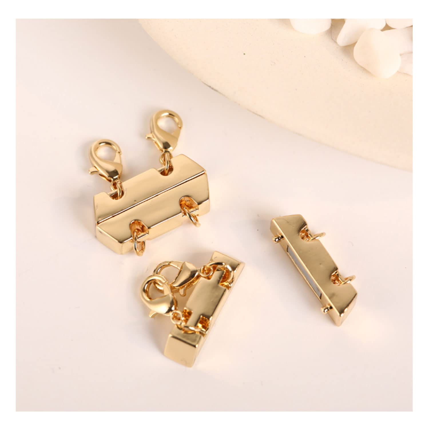 18K Gold & Silver Plated Layering Necklace Clasp - MIFYNN Stackable Jewelry Clasps for Women's Necklaces & Bracelets | Perfect for Layering, Gifting & Everyday Wear