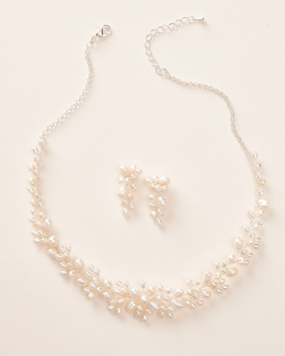 Elegant Freshwater Pearl Jewelry Set - Necklace, Earrings & Bracelet for Women | Perfect for Weddings, Parties & Special Occasions