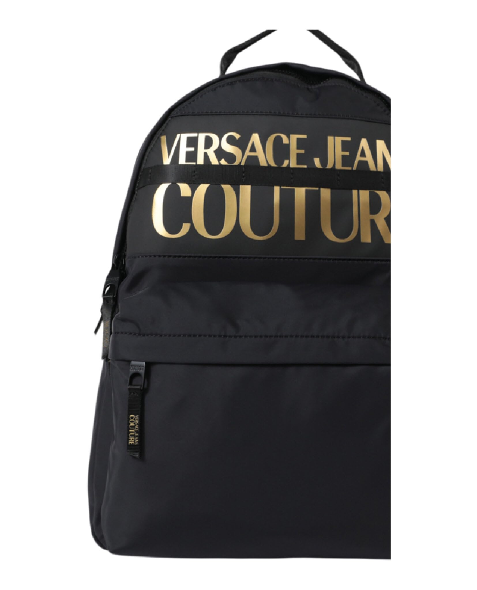 Versace Jeans Couture Men's Backpack - Stylish Black Designer Bag for Work, Travel & Daily Use