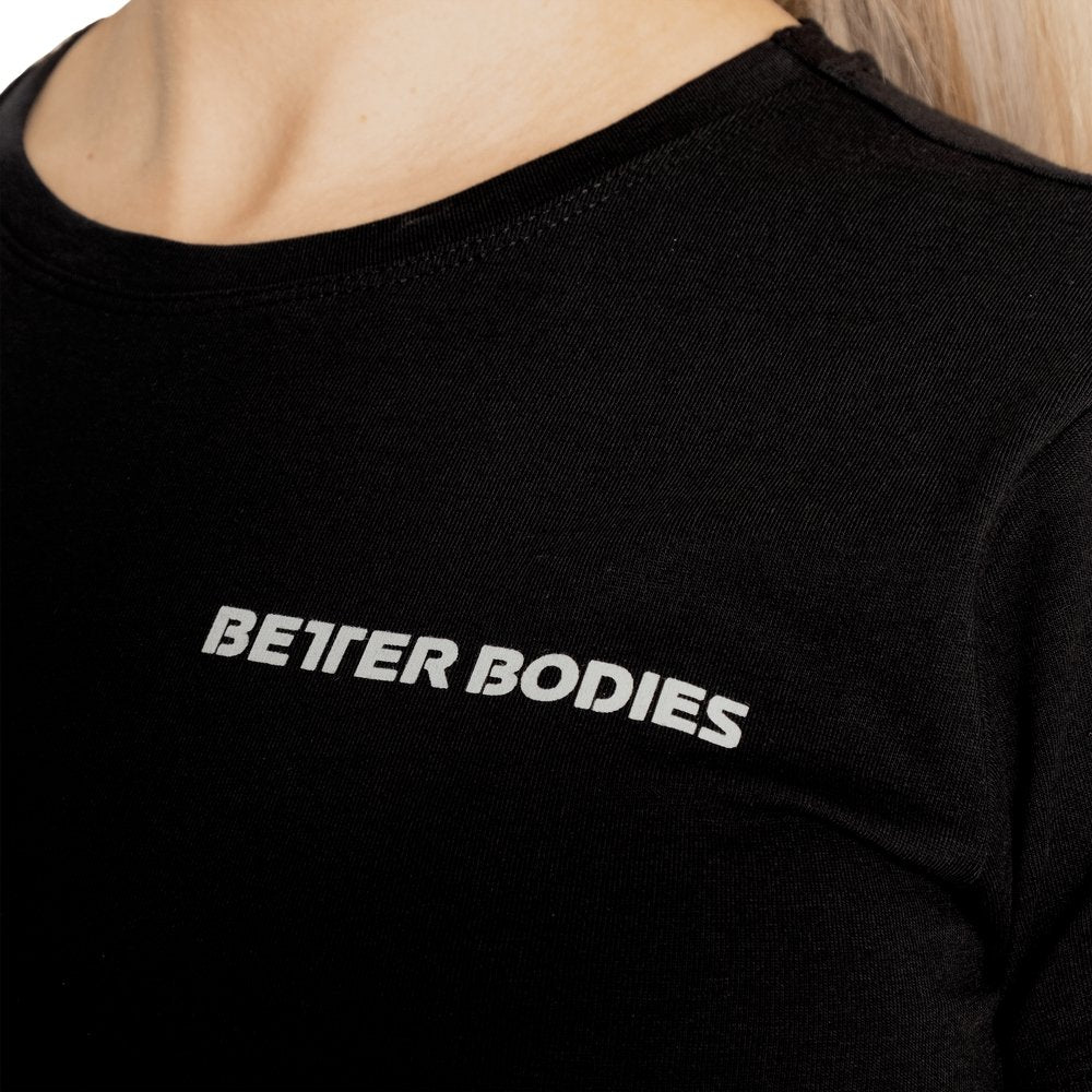 Better Bodies Regular Fit T-Shirt for Men & Women - Soft Cotton Comfortable Casual Tee - Black | Perfect for Everyday Wear, Gym, and Outings