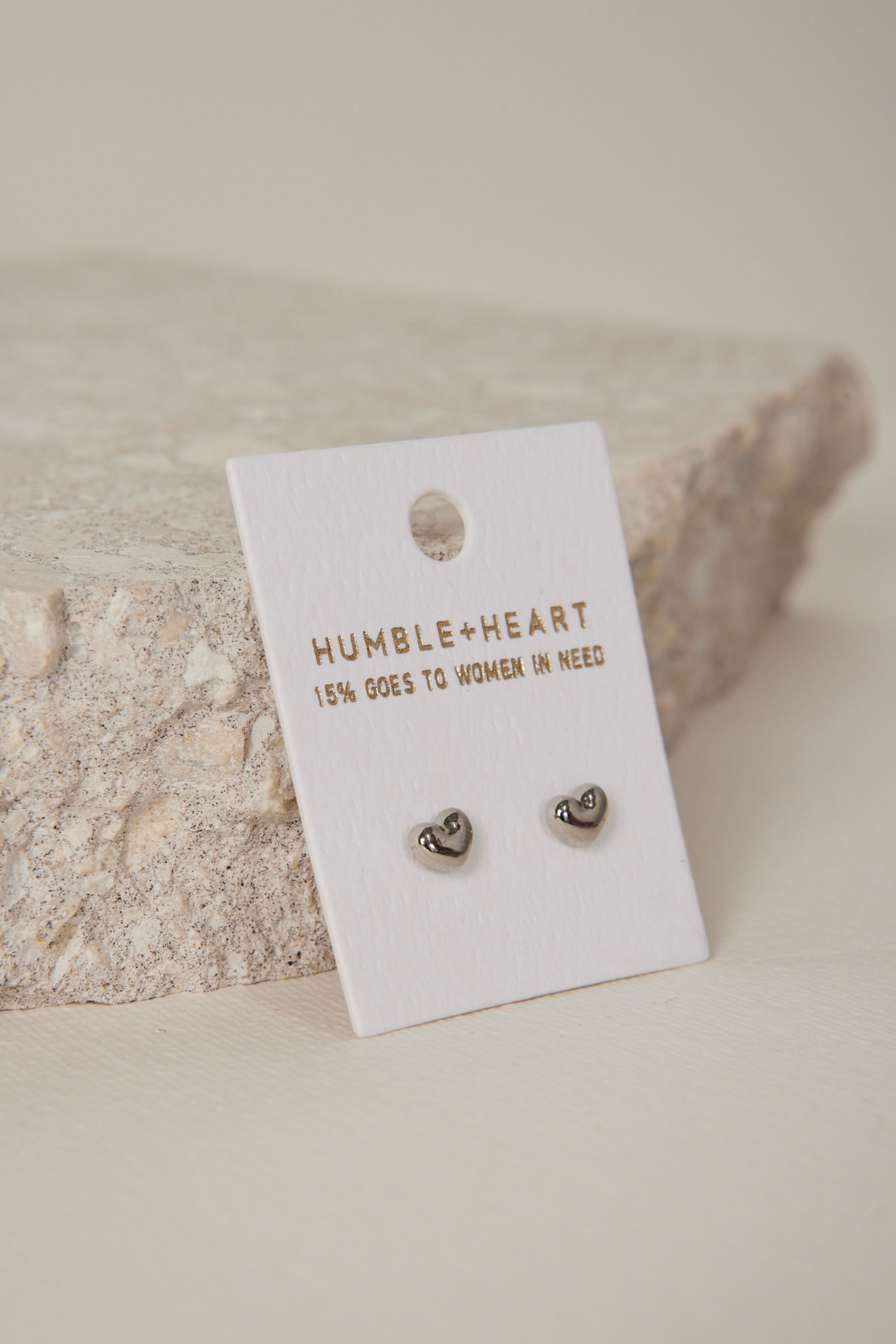 Bubble Heart Stud Earrings for Women - 925 Sterling Silver Rhodium Plated - Perfect for Valentine's Day, Anniversary & Romantic Gifts