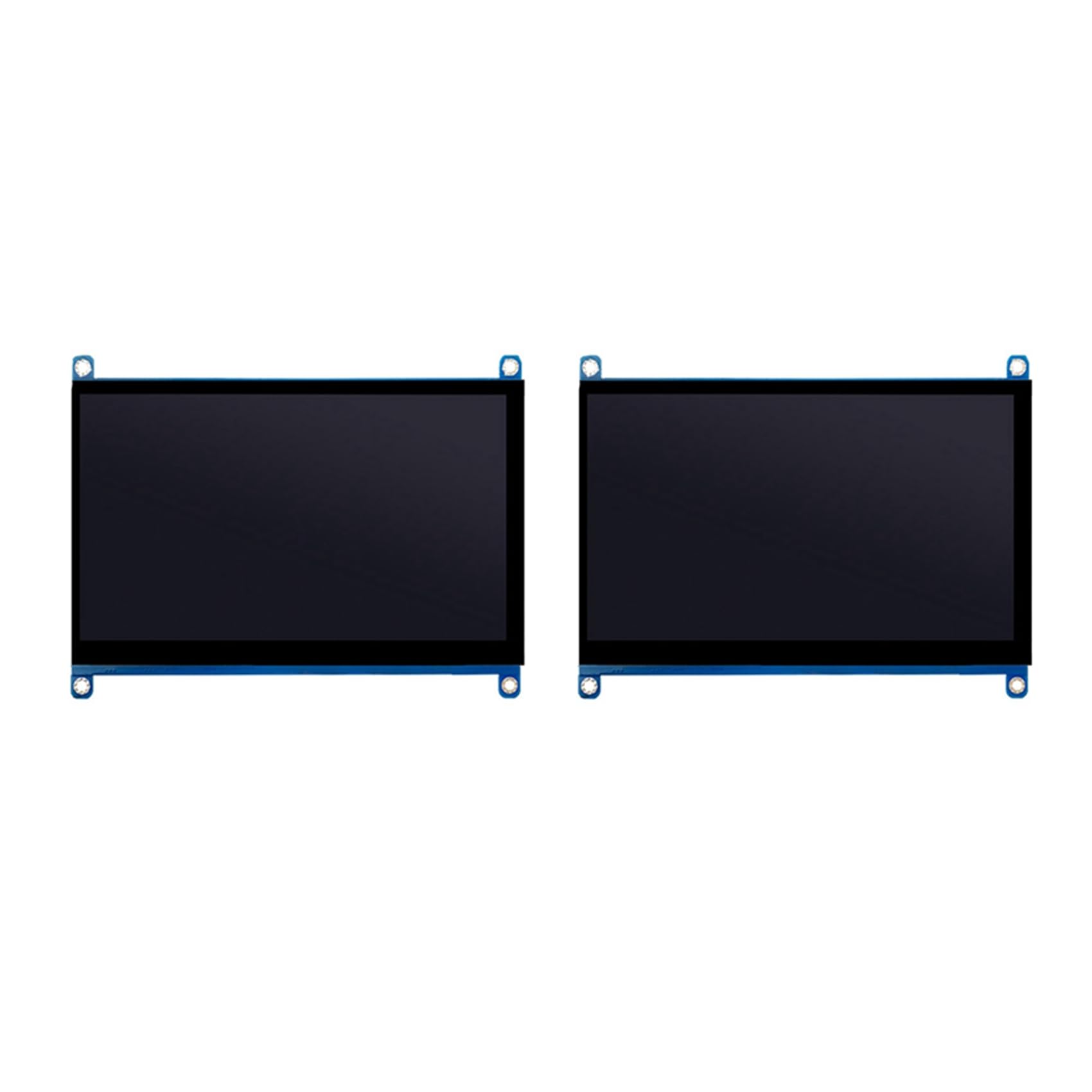 Plawee 2X 7 Inch USB LCD Display Monitor - 1024X600 HD Capacitive Touch Screen, Portable Second Monitor for Laptop/PC/Phone (Compatible with Windows/Mac/Android) - Perfect for Work, Gaming & Travel