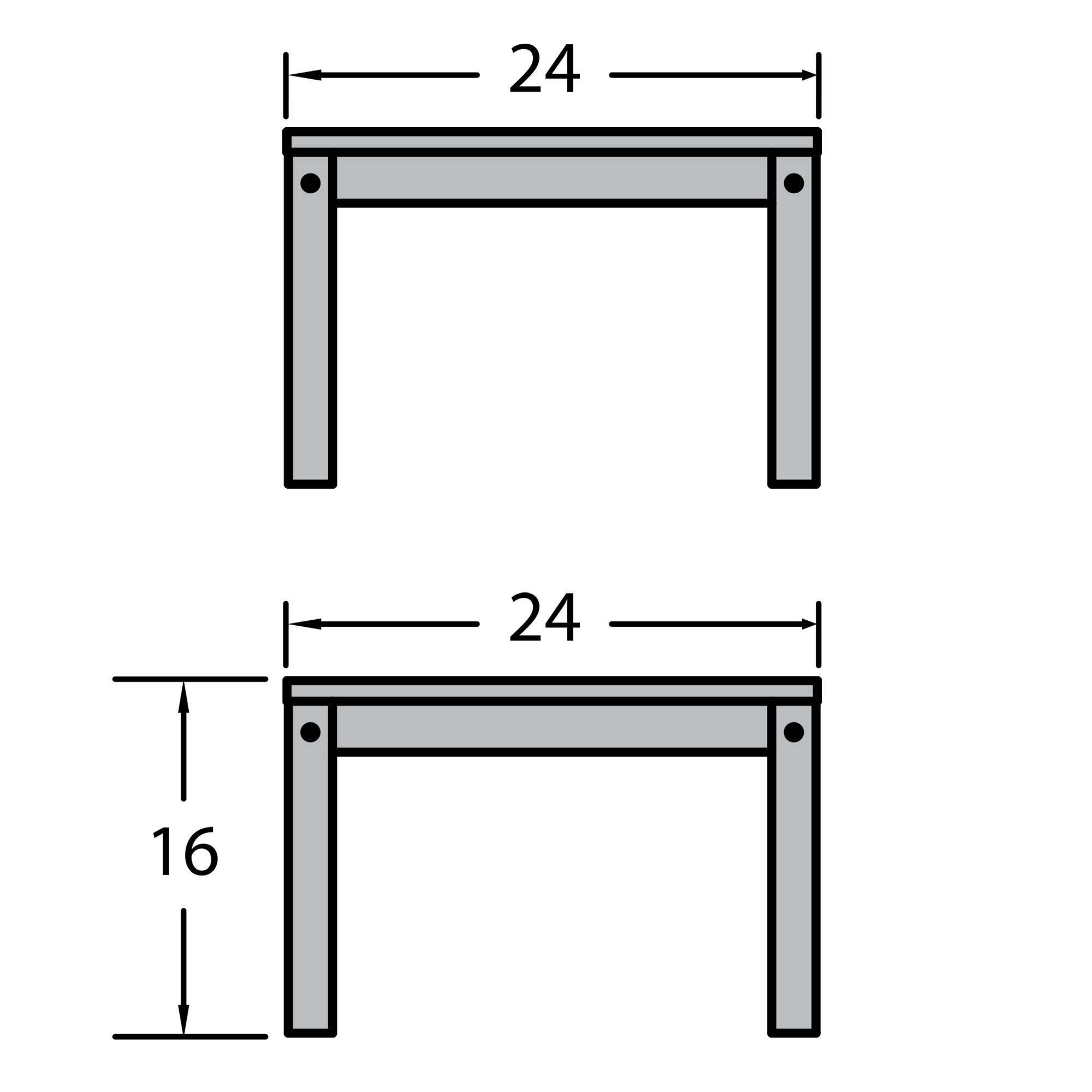 Highwood AD-DSST1-WAE Whitewash Adirondack Side Table - Outdoor Patio Furniture, Perfect for Garden, Poolside & Deck Decor