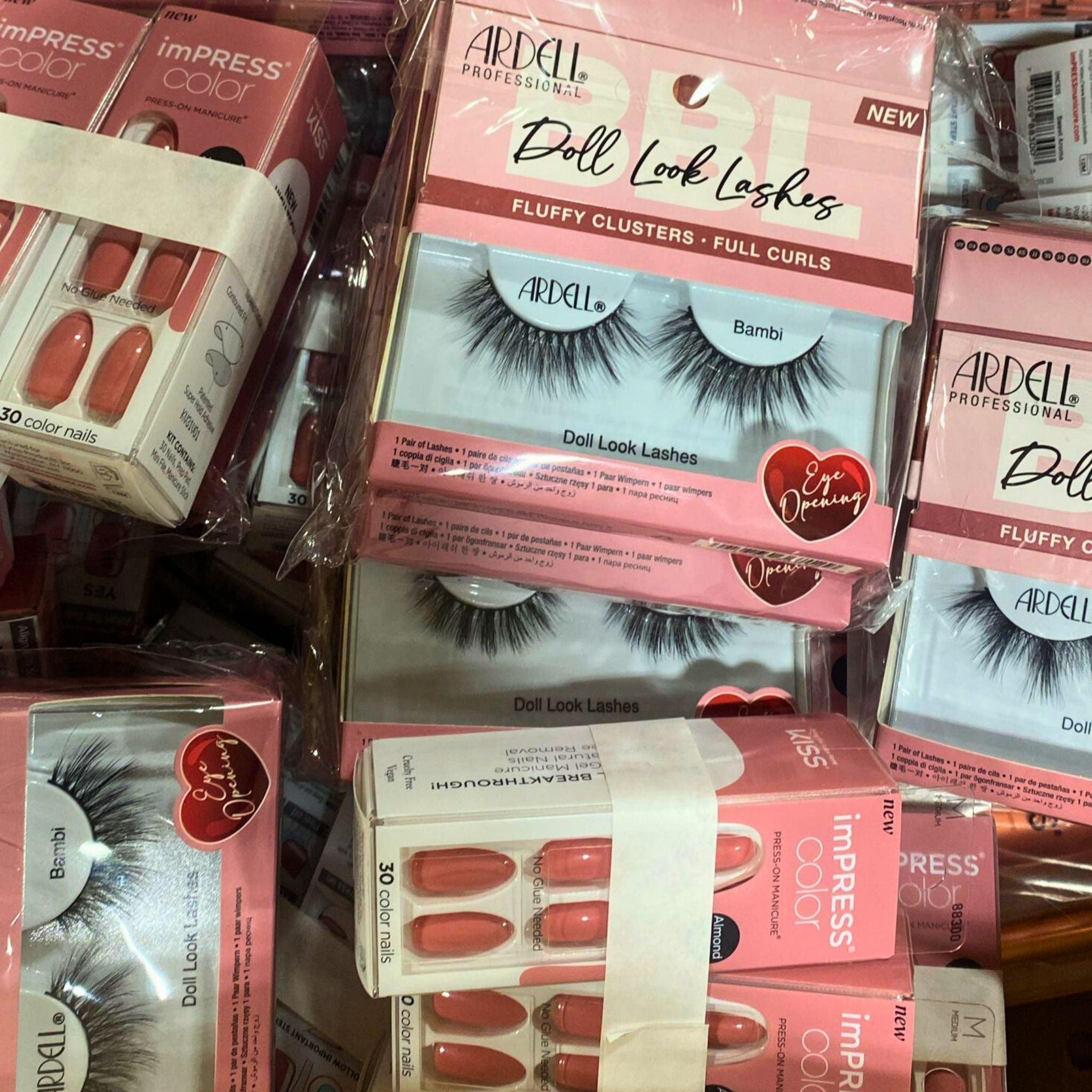 Ardell & imPRESS Color Assorted Mix False Eyelashes - 60 Pcs Lot - Natural Look for Daily Wear, Parties & Special Occasions