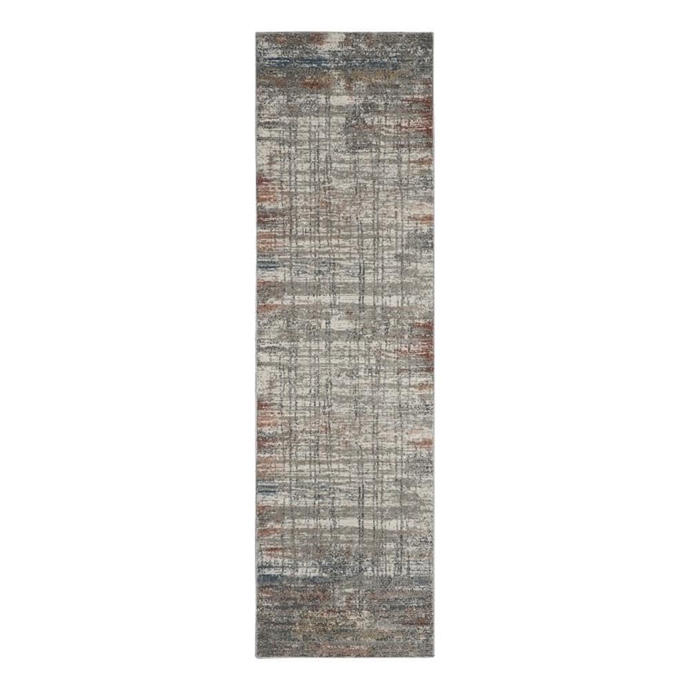 Nourison Rustic Textures Grey/Multi 2'2