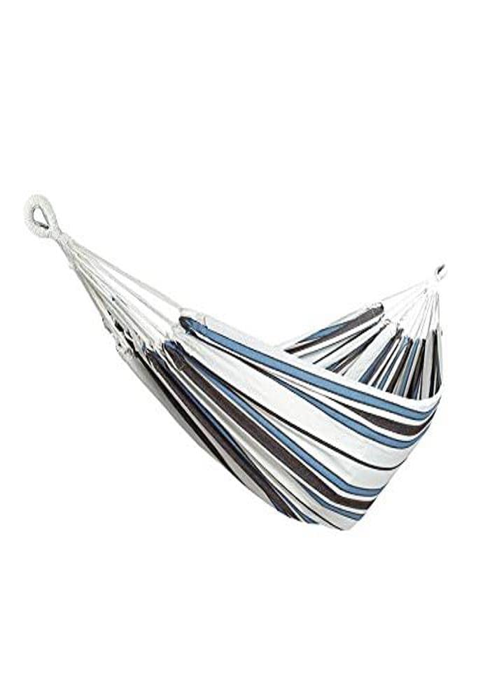 Bliss Hammocks BH-401-SV Double Hammock with Carry Bag - Portable Camping & Hiking Hammock for Outdoor Adventures - Handwoven Cotton Polyester Blend Supports 265 lbs - Perfect for Backpacking, Beach Trips & Backyard Relaxation