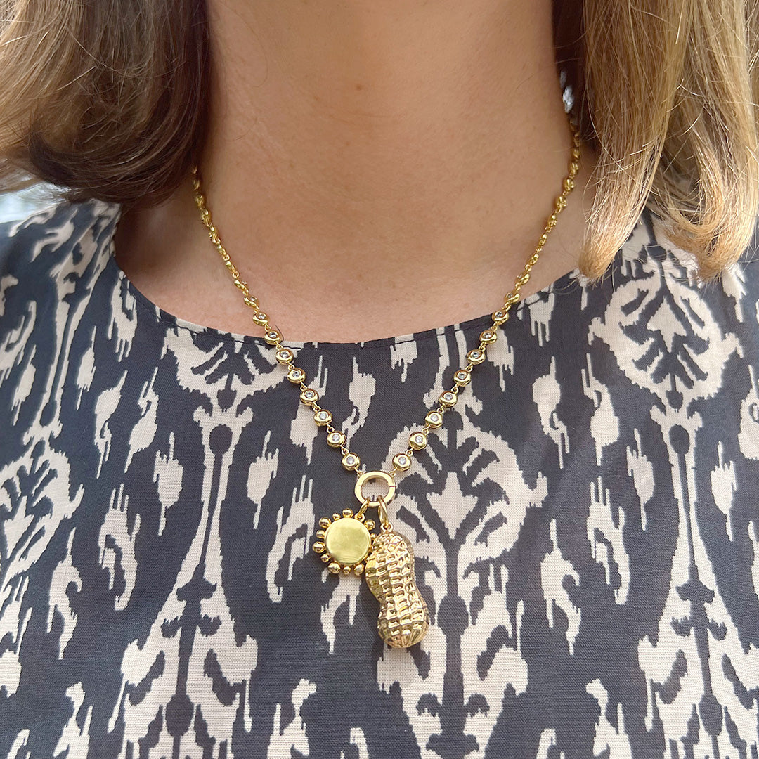 Goldbug Collection Bezel Charm Necklace - Elegant Layering Jewelry for Women, Dainty Pendant Necklace for Everyday Wear, Perfect Gift for Her, Birthday, Anniversary & Special Occasions