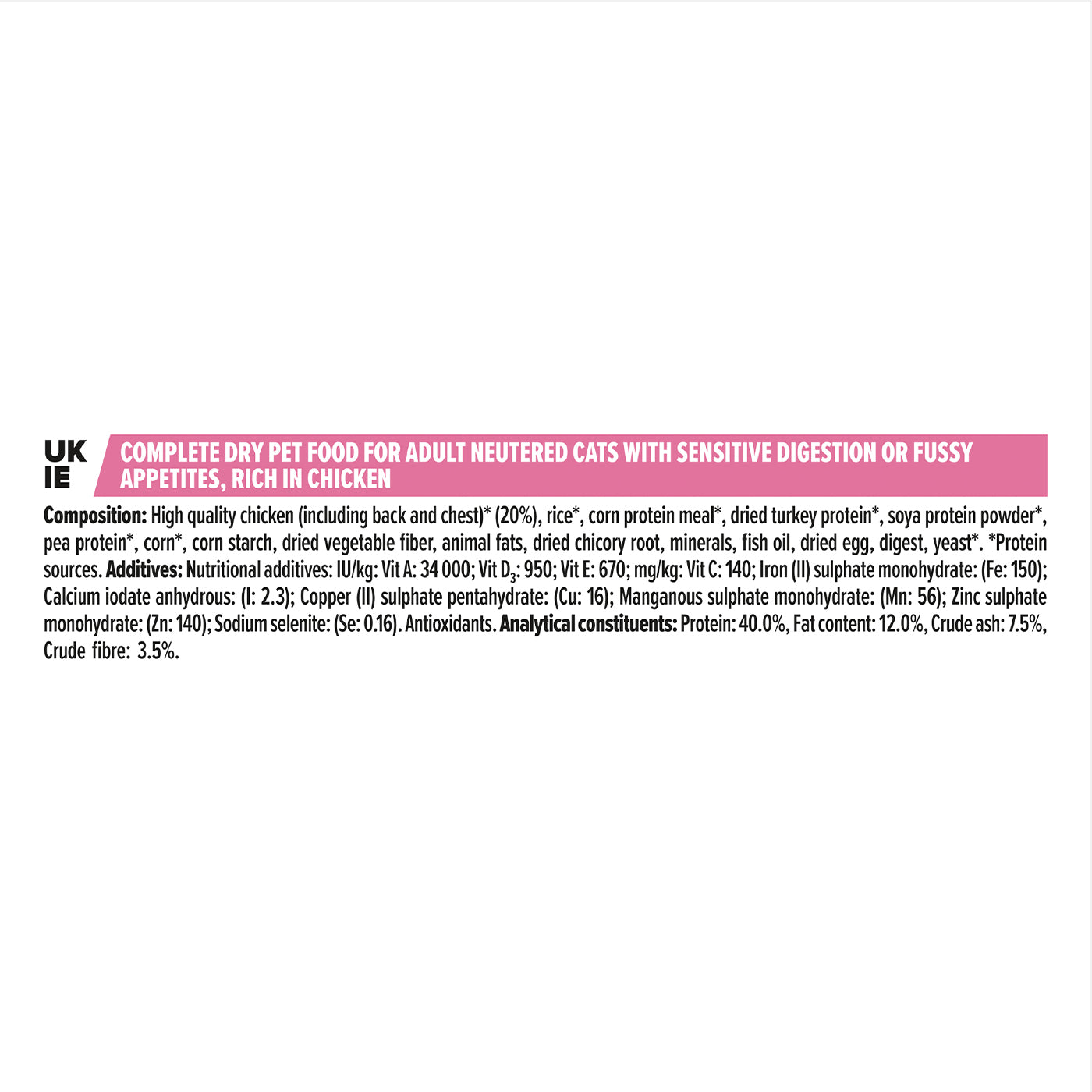 Premium PRO PLAN Sterilized Cat Food for Sensitive Digestion - Chicken Flavor Dry Kibble for Adult Cats (3KG) - Ideal for Indoor Cats & Digestive Health Support