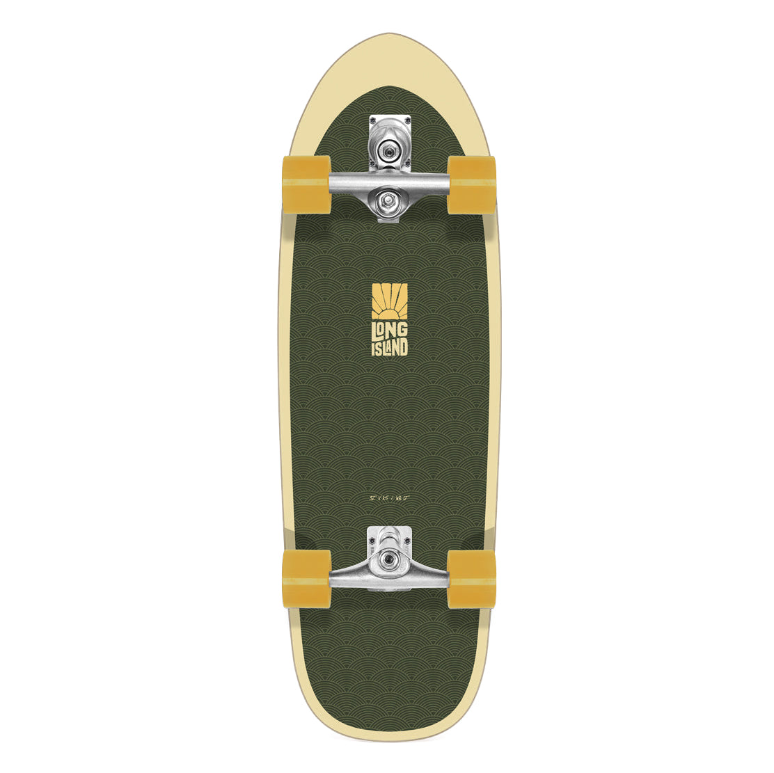 Premium LONG ISLAND Kona 32 Surfskate - Carver Skateboard for Surf Training & Cruising - Perfect for Beginners & Advanced Riders - Use at Skate Parks, Beach Walks & Urban Commuting