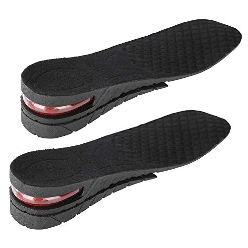 Soft Breathable 4-Layer Adjustable Height Increase Insoles - Elastic Shock Absorbing Shoe Inserts for Men & Women | PU Heel Lift Insoles for Comfort & Posture Support | Perfect for Work, Running & Daily Wear