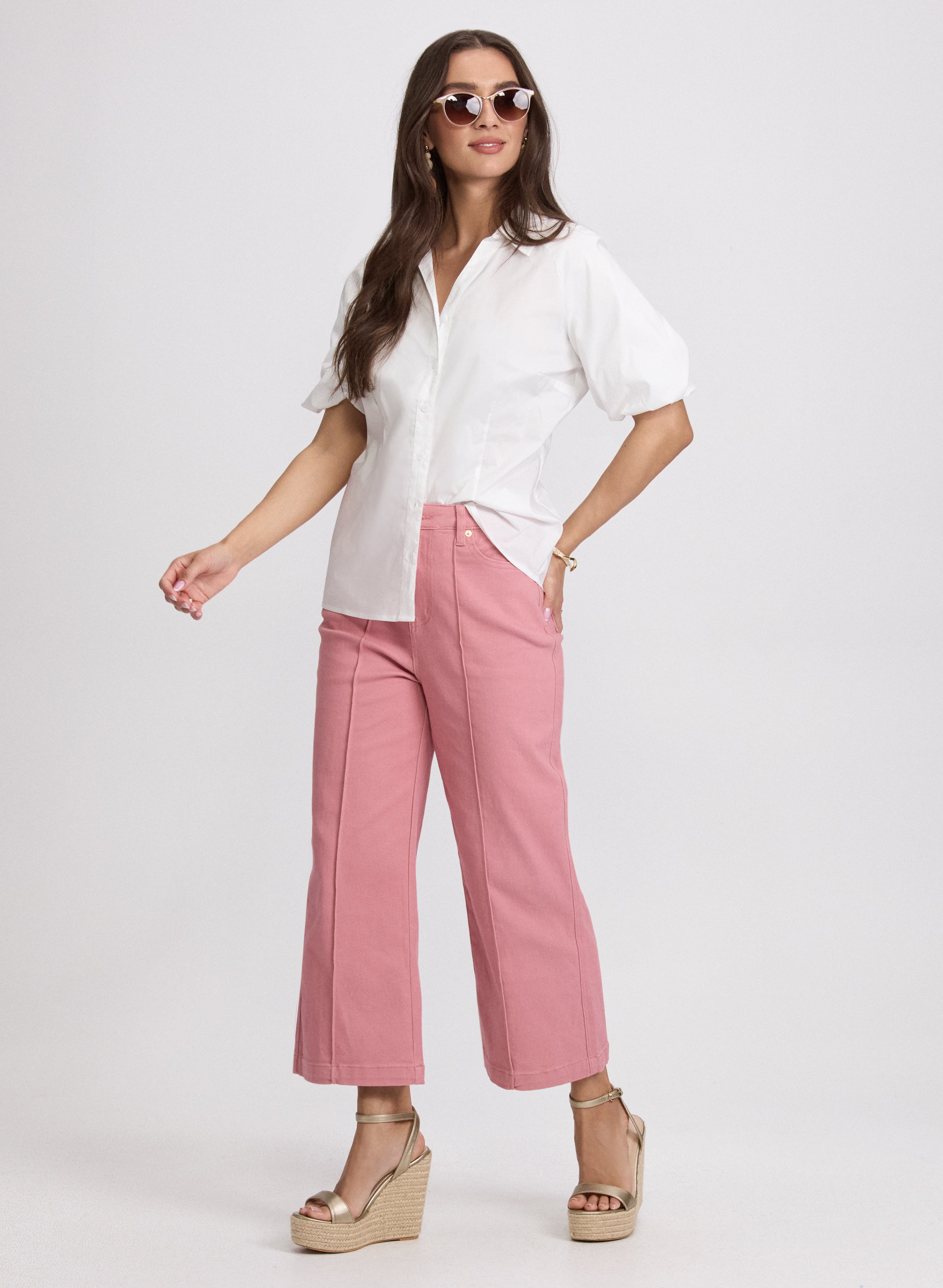 Stylish Cotton Blend Puff Sleeve Blouse for Women | Trendy Fashion Top for Office, Date Night & Casual Outfits