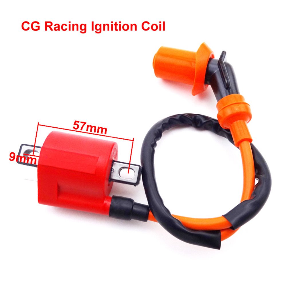 High Performance Racing Ignition Coil & CDI Spark Plug Kit for 125cc-250cc ATV, Quad, Dirt Bike - D8TC CG Compatible - Upgrade Your Off-Road Adventure & Motorcycle Performance