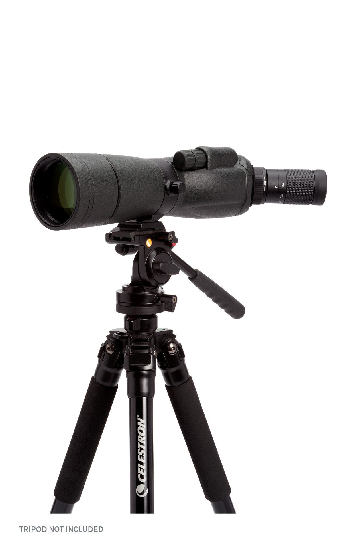 TrailSeeker 16-48x65mm Angled Zoom Spotting Scope for Hunting, Bird Watching & Outdoor Adventures - High Power Magnification for Long Range Viewing