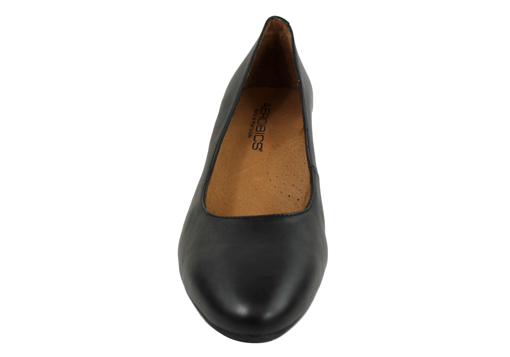 Women's Classic Leather Court Shoes for Aerobics & Hostess - Made in Portugal | Comfortable & Stylish for Dance, Work & Casual Wear