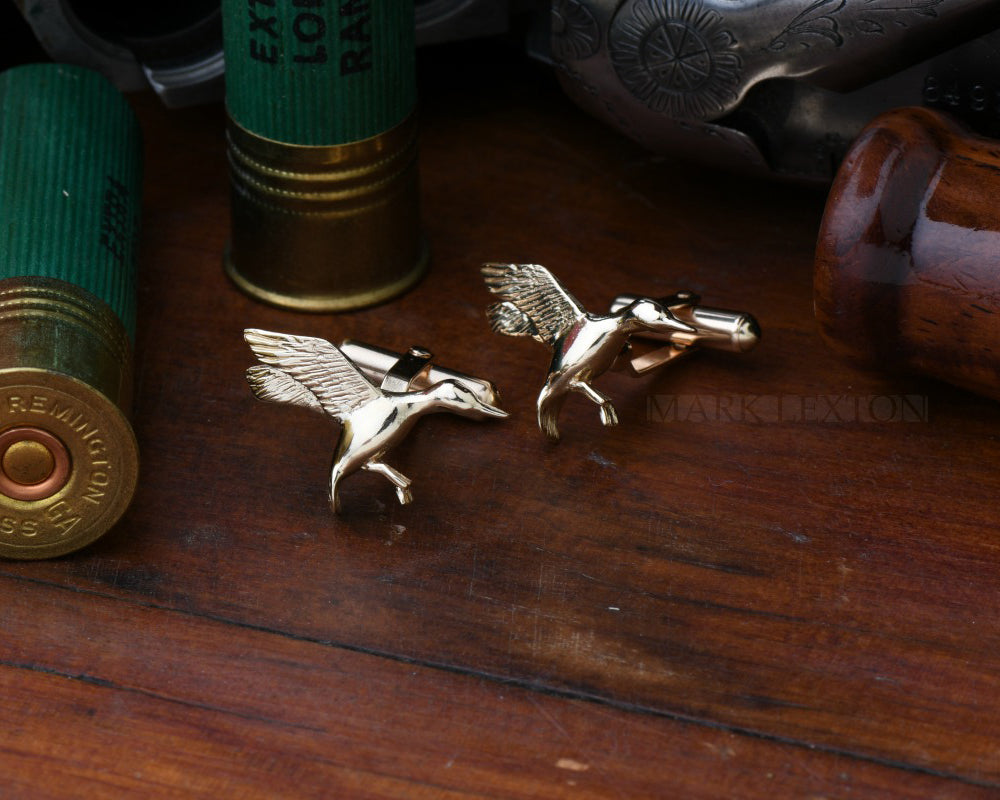 Sterling Silver Duck Cufflinks for Men - Elegant Animal Jewelry Gift for Weddings, Business & Formal Occasions
