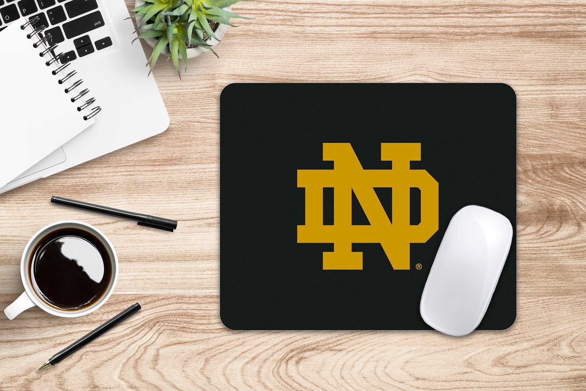 Notre Dame Fighting Irish Mouse Pad - Non-Slip Fabric Gaming & Office Desk Mat - Perfect for Work, Gaming & College Dorm Setup