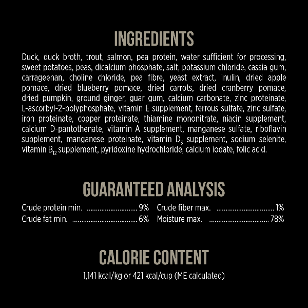 Nutrience SubZero Northern Lakes Pate Canned Dog Food - High Protein Grain-Free Wet Food for All Breeds - Perfect for Travel, Camping & Daily Meals