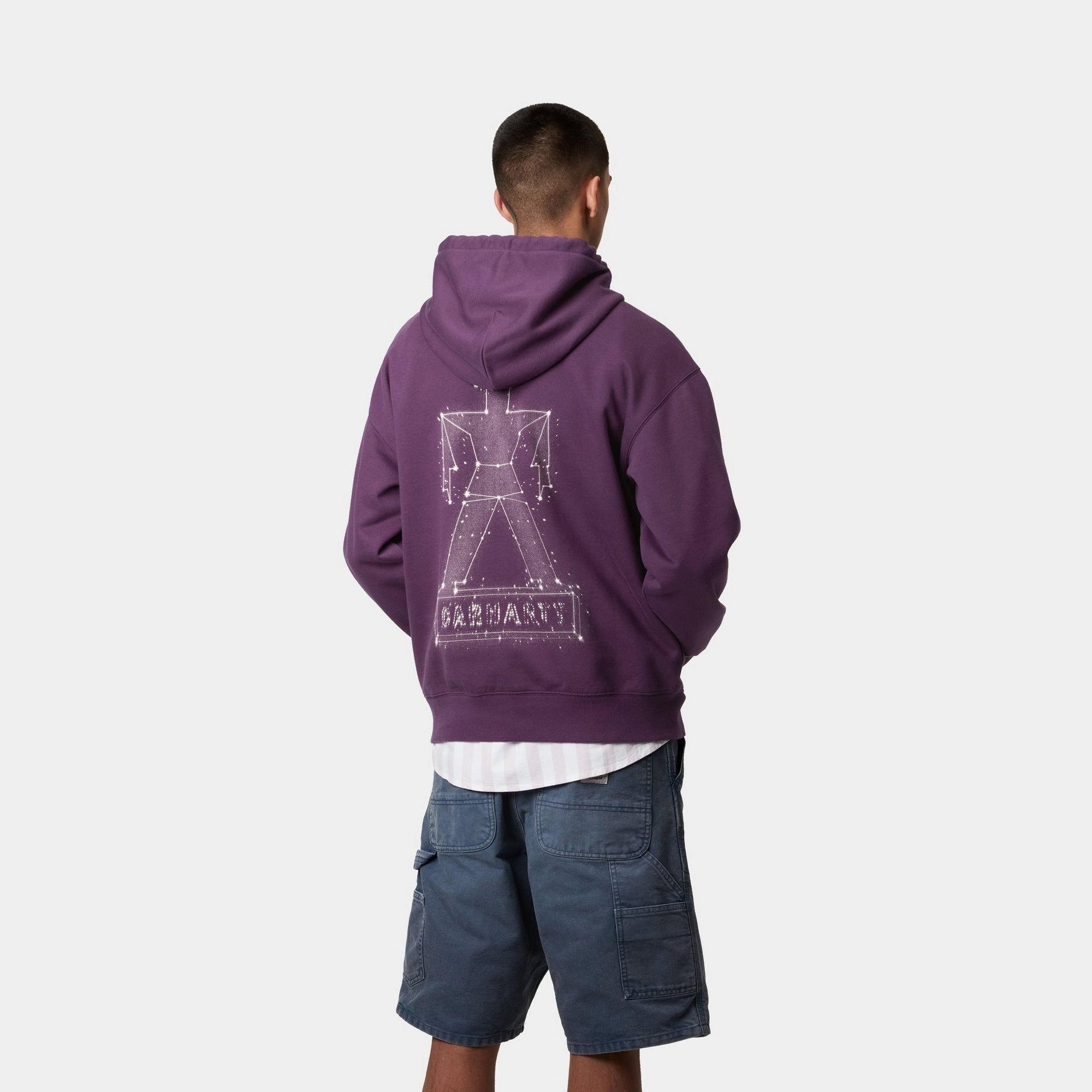 Cozy Hooded Stargazer Sweatshirt for Women - Soft Fleece Pullover with Hood in Huckleberry & Wax Colors | Perfect for Stargazing, Camping & Casual Winter Wear