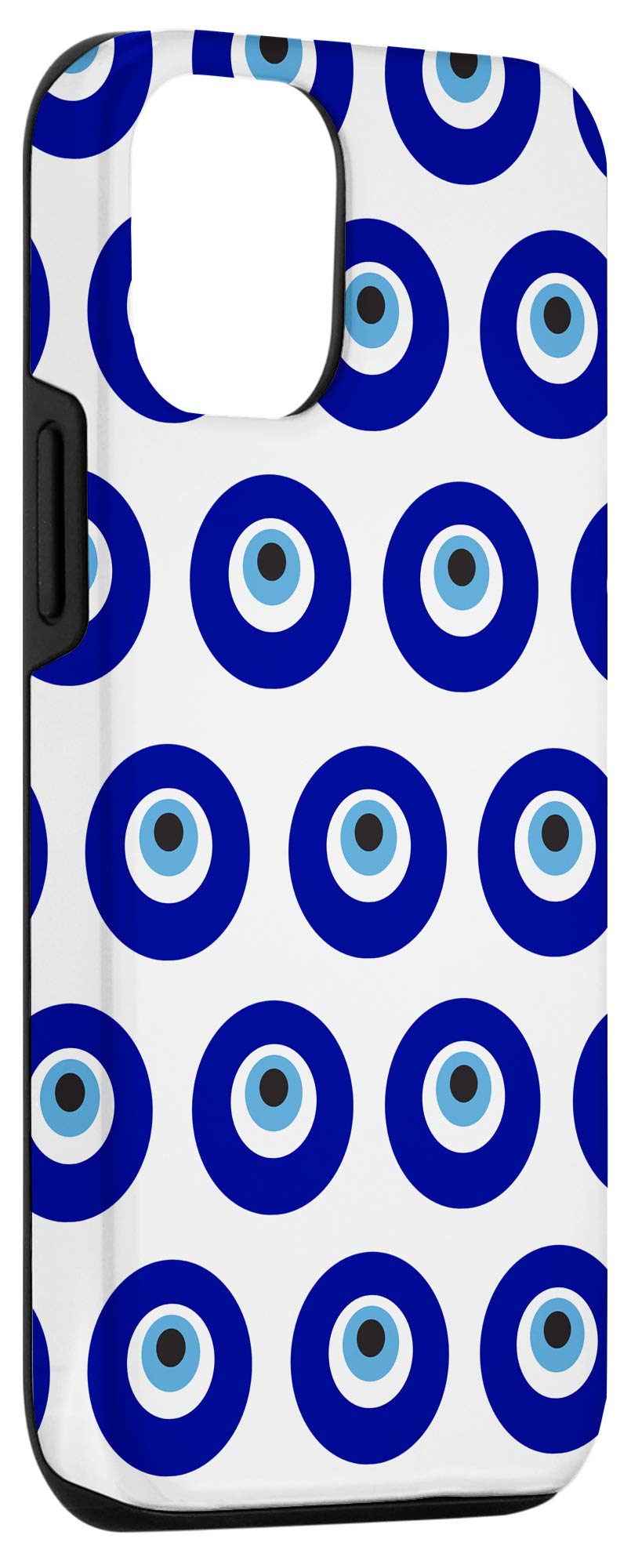 iPhone 12/12 Pro Evil Eye Greek Talisman Mati Charm Phone Case - Stylish Protection for Everyday Use, Travel, and Gifting