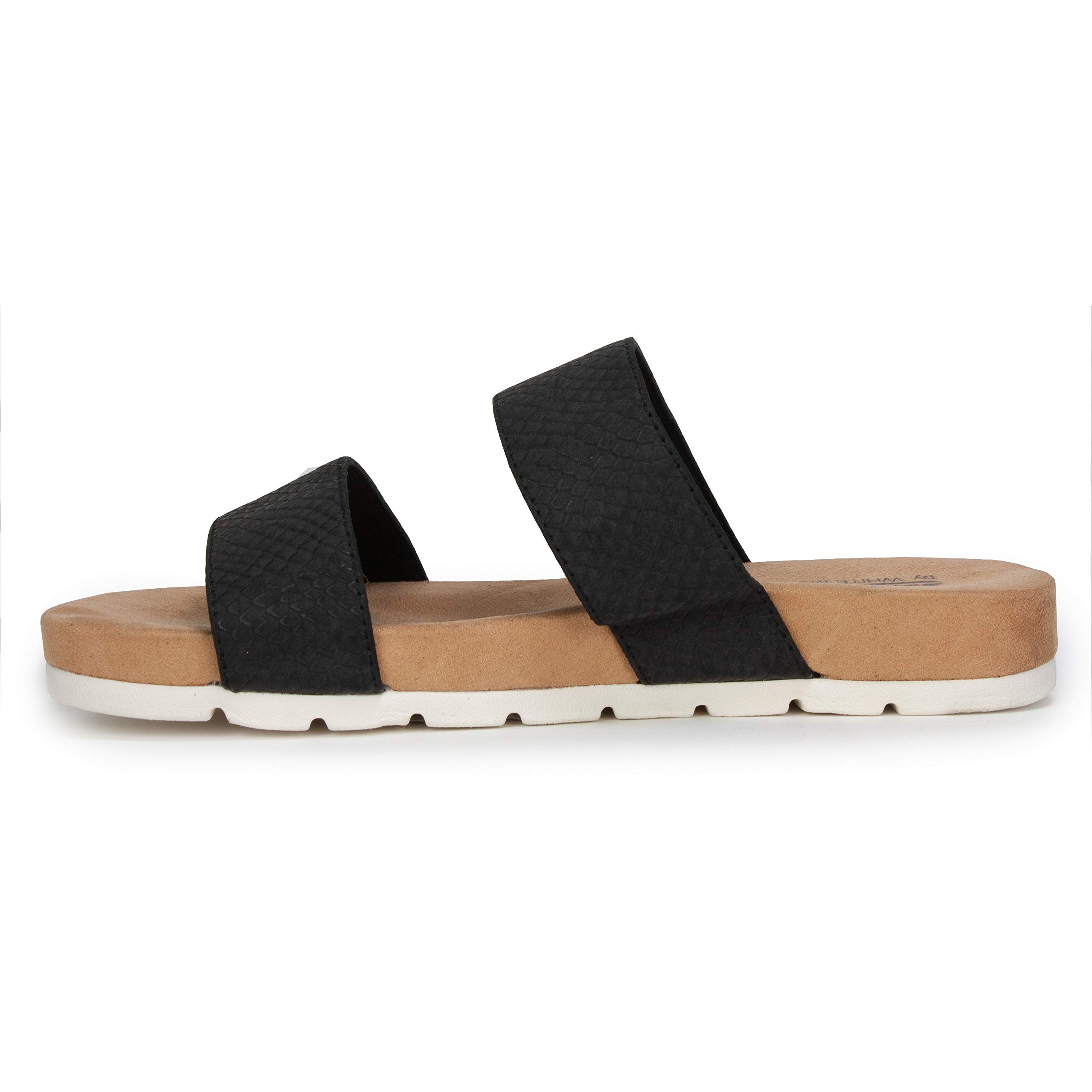 White Mountain Tahlie Slide Sandals for Women - Comfortable Summer Beach Shoes