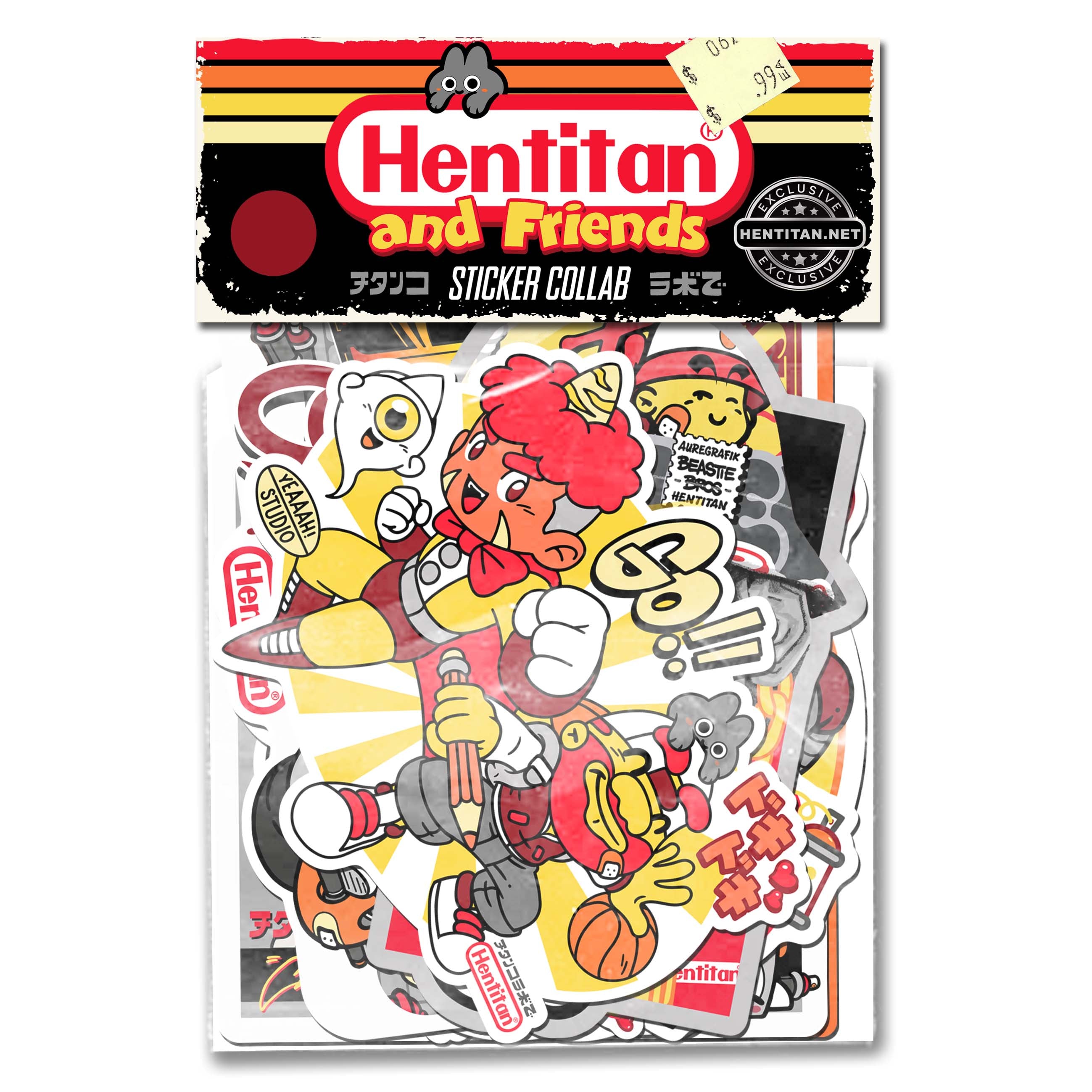 Hentitan and Friends Brown Sticker Pack - 50 Unique Vinyl Decals for Laptops, Water Bottles & DIY Crafts - Perfect for Scrapbooking, Journaling & Personalizing Accessories