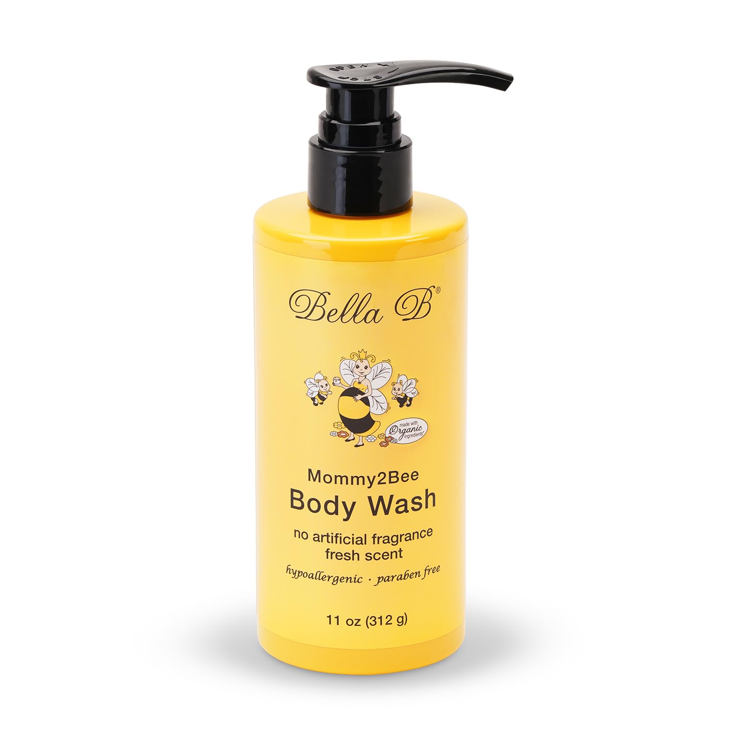 Bella B Mommy2Bee Pregnancy Safe Body Wash 11oz - Organic, Moisturizing & Luxurious Lather for Expecting Moms - Gentle Cleansing for Fresh, Soft Skin - Perfect for Shower & Bath Time Relaxation