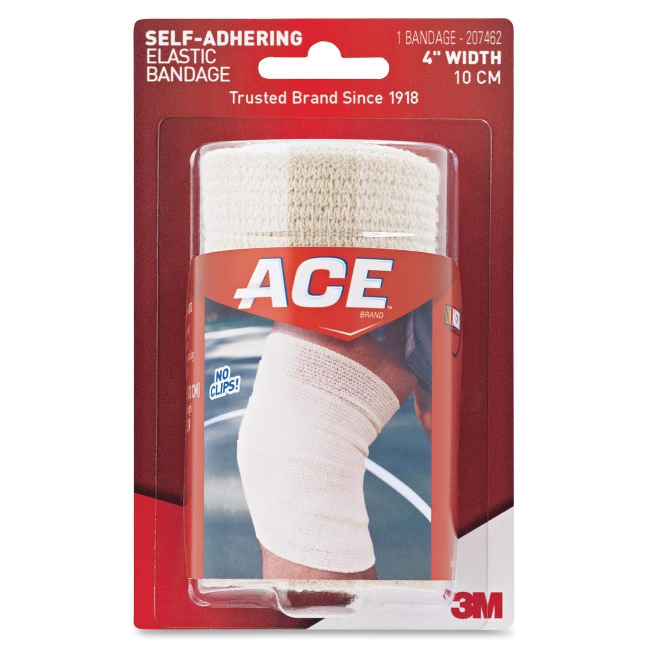 Ace Self Adhering Elastic Bandage - 1 Each, Beige - Perfect for Sports Injuries, First Aid, and Joint Support