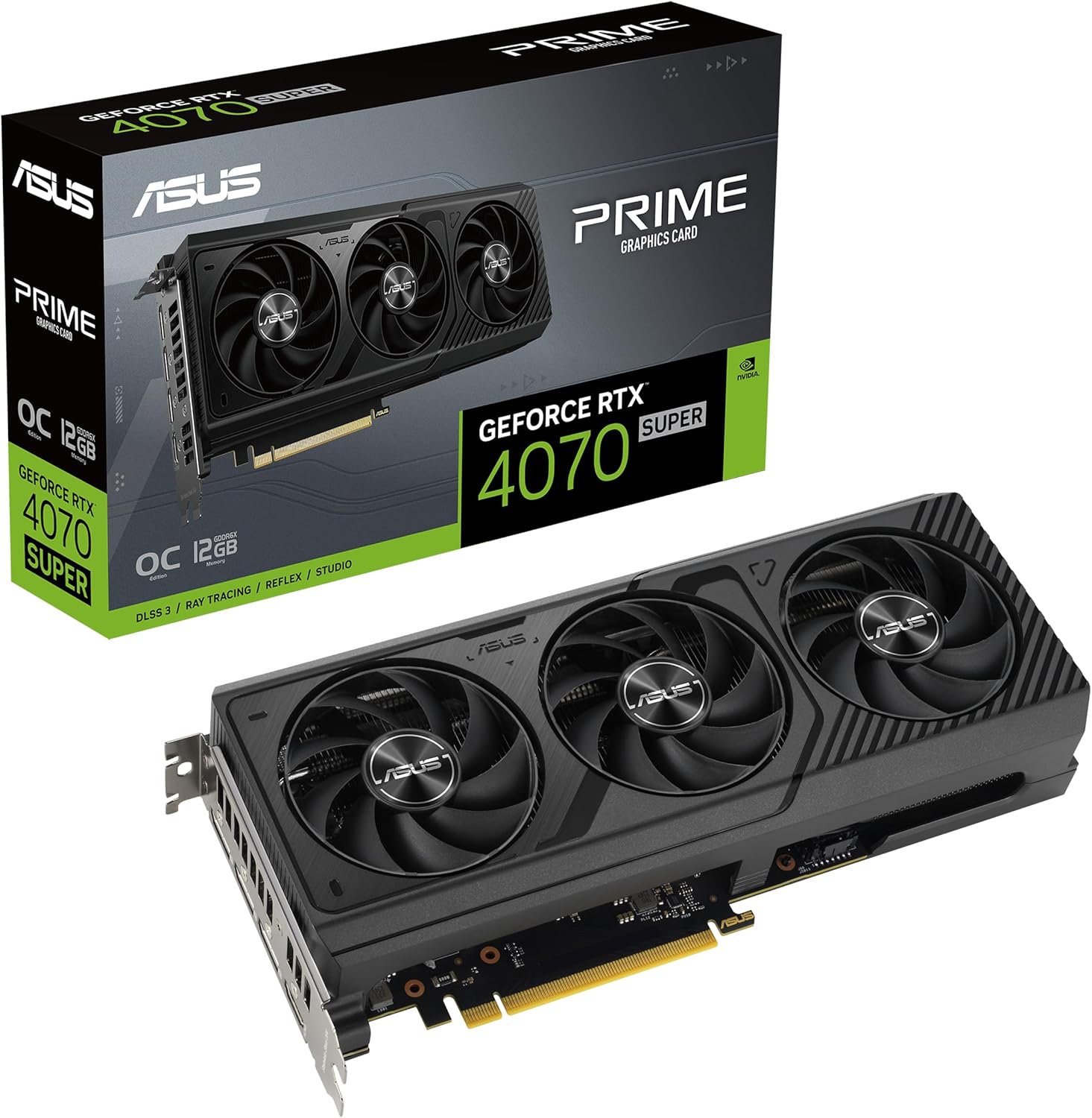 ASUS GeForce RTX Graphics Card - 12GB GDDR6X, PCIe 4.0, DLSS 3, HDMI 2.1a, DisplayPort 1.4a - Perfect for 4K Gaming, Video Editing & VR Experiences